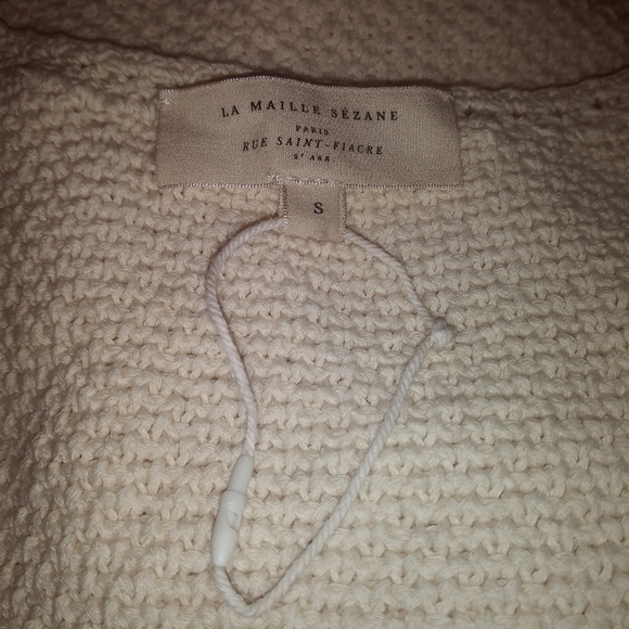 Sezane Joas Floral Knitted Crochet Sweater Vest  - Picture 7 of 8